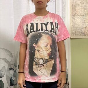Aaliyah Pink Tie-Dye T-Shirt